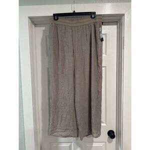 Apt. 9 Wide Leg Taupe Pants w Lining Women's Size XL